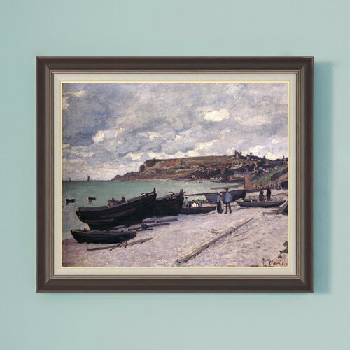 【油絵 直筆仕上げ】クロード・モネ サン＝タドレス F15 【油彩 国内生産 インテリア】絵画 販売 15号 風景画額縁 780×658mm 複製画 送料無料 プレゼント ギフト 開店祝い 開業祝い 退職祝い 新築祝い リビング 壁掛け ラッピング 贈り物