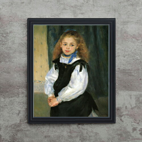 Rakuten - 【油絵 直筆仕上げ】ルノワール ルグラン嬢 F15 【油彩 アップグレード額】絵画 販売 15号 人物画 額縁 712×590mm 複製画 送料無料 プレゼント ギフト 開店祝い 開業祝い 退職祝い 新築祝い リビング 玄関 モダン 壁掛け