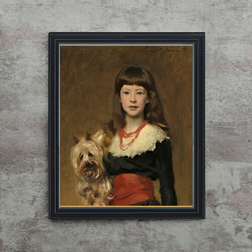 Portrait - 【油絵 直筆仕上げ】サージェント Miss Beatrice Townsend F15 【油彩 アップグレード額】絵画 販売 15号 人物画 額縁 712×590mm 複製画 送料無料 プレゼント ギフト 開店祝い 開業祝い 退職祝い 新築祝い リビング 玄関 モダン 壁掛け