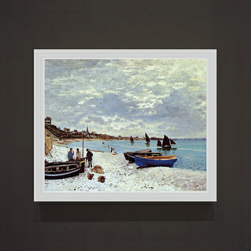 クロード・モネ The Beach at Sainte -Adresse F15 絵画 販売 15号 風景画額縁 712×590mm 複製画 送料無料