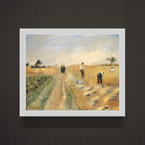 【油絵 直筆仕上げ】ルノワール The Harvesters F15 【油彩 アップグレード額】絵画 販売 15号 風景画額縁 712×590mm 複製画 送料無料 プレゼント ギフト 開店祝い 開業祝い 退職祝い 新築祝い リビング 玄関 モダン 壁掛け