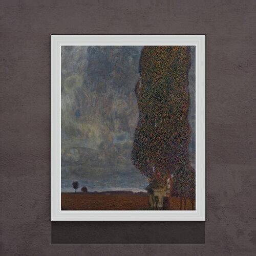 【油絵 直筆仕上げ】クリムト The Large Poplar 2 F15 【油彩 アップグレード額】絵画 販売 15号 抽象画 額縁 712×590mm 複製画 送料無料 プレゼント ギフト 開店祝い 開業祝い 退職祝い 新築祝い リビング 玄関 モダン 壁掛け