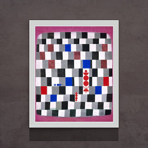 パウル・クレー Super-Chess F15 絵画 販売 15号 抽象画 額縁 712×590mm 複製画 送料無料 プレゼント ギフト 開店祝い 開業祝い 退職祝い 新築祝い リビング 玄関 モダン 壁掛け