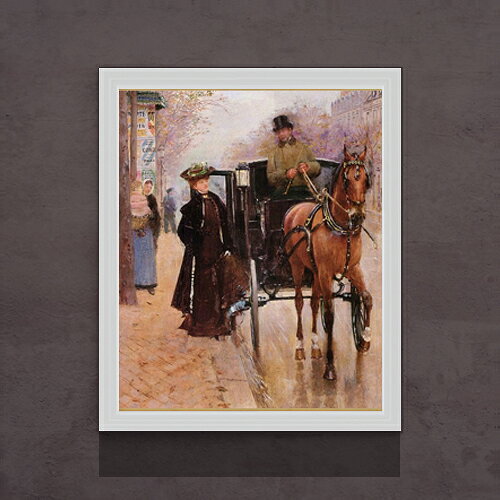 Rakuten - 【油絵 直筆仕上げ】ジャン・ベロー Photogravure aquarellee F15 【油彩 アップグレード額】絵画 販売 15号 風景画額縁 712×590mm 複製画 送料無料 プレゼント ギフト 開店祝い 開業祝い 退職祝い 新築祝い リビング 玄関 モダン 壁掛け