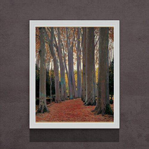 樂天商城 - 【油絵 直筆仕上げ】ルシニョール Avenue of Plane Trees F15 【油彩 アップグレード額】絵画 販売 15号 風景画額縁 712×590mm 複製画 送料無料 プレゼント ギフト 開店祝い 開業祝い 退職祝い 新築祝い リビング 玄関 モダン 壁掛け