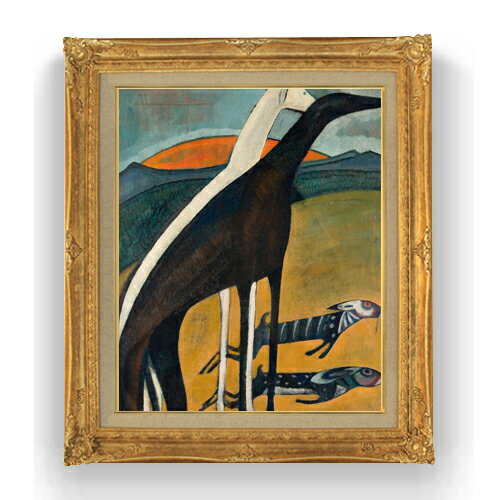 アマデオ・デ・ソウザ・カルドソ The Greyhounds F15 絵画 販売 15号 抽象画 額縁 781×660mm 複製画 送料無料