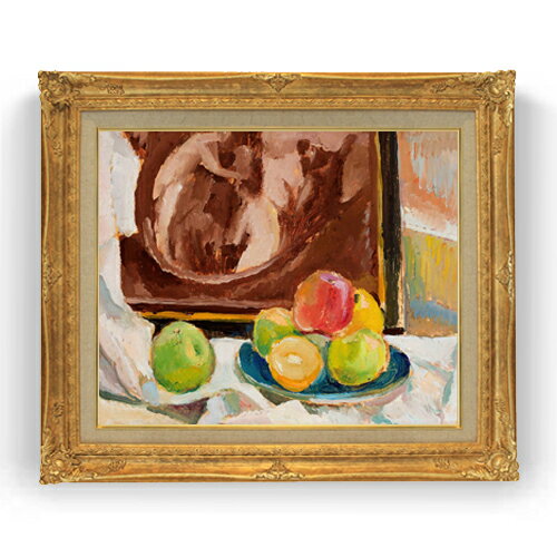 【油絵 直筆仕上げ】ワリシェフスキ 静物画 F12 【アップグレード額縁】絵画 販売 15号 抽象画 額縁 736×630mm 複製画 送料無料 プレゼント ギフト 開店祝い 開業祝い 退職祝い 新築祝い リビング 壁掛け
