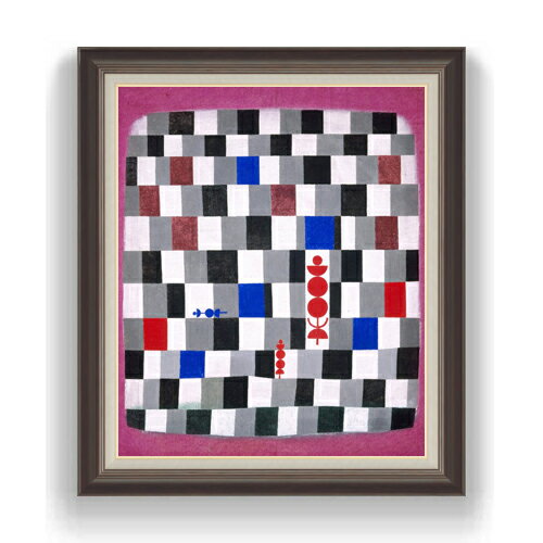 【油絵 直筆仕上げ】パウル・クレー Super-Chess F20 【油彩 キャンバス 国内生産 インテリア】絵画 販..