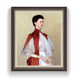 【油絵 直筆仕上げ】サージェント Portrait of Mrs Robert Harrison F20 【油彩 キャンバス 国内生産 インテリア】絵画 販売 20号 人物画 863×734mm 複製画 送料無料 プレゼント ギフト 開店祝い 開業祝い 退職祝い 新築祝い リビング 玄関 モダン 壁掛け