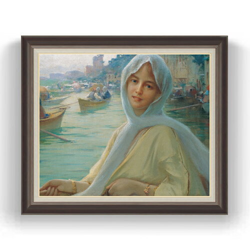 【油絵 直筆仕上げ】ファウストゾナロ Amusement at Gksu F20 【油彩 キャンバス 国内生産 インテリア】絵画 販売 20号 人物画 863×734mm 複製画 送料無料 プレゼント ギフト 開店祝い 開業祝い 退職祝い 新築祝い リビング 玄関 モダン 壁掛け