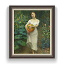 【油絵 直筆仕上げ】ファウストゾナロ Young Girl Carrying a Pumpkin F20 【油彩 キャンバス 国内生産 インテリア】絵画 販売 20号 人物画 863×734mm 複製画 送料無料