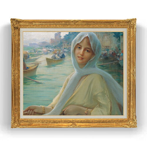 【油絵 直筆仕上げ】ファウストゾナロ Amusement at Gksu F20 【油彩 キャンバス 国内生産 インテリア】絵画 販売 20号 人物画 865×736mm 複製画 送料無料 プレゼント ギフト 開店祝い 開業祝い 退職祝い 新築祝い リビング 玄関 モダン 壁掛け