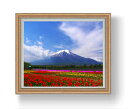 【油絵 直筆仕上げ】早春、富士山 F20サイズ 883×754mm 額入り 油彩 風景画 オリジナルインテリア絵画 風水画 アート絵画 20号 複製画 送料無料...