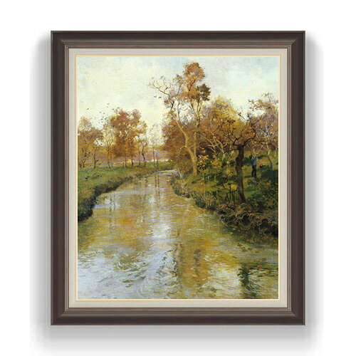 【 油絵 直筆仕上げ 】 フリット・タヴロー autumn-秋- F20 【額入り】絵画 販売 20号 風景画 863×734mm 送料無料 複製画 プレゼント ギフト 開店祝い 開業祝い 退職祝い 新築祝い リビング 壁掛け ラッピング 贈り物
