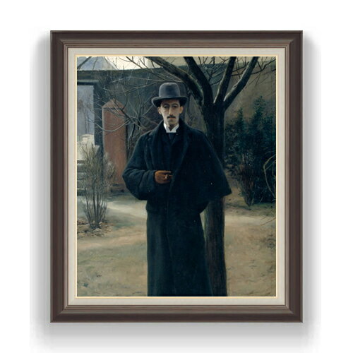【油絵 直筆仕上げ】ルシニョール Portrait of Miquel Utrillo F20 【額入り】絵画 販売 20号 人物画 863×734mm 複製画 送料無料 プレゼント ギフト 開店祝い 開業祝い 退職祝い 新築祝い リビング 壁掛け