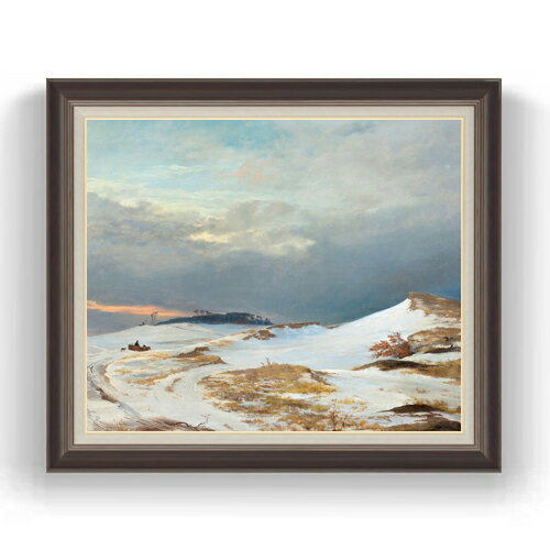 Rakuten - 【油絵 直筆仕上げ】ルンドビー Winter Landscape F20 【額入り】絵画 販売 20号 風景画 863×734mm 複製画 送料無料 プレゼント ギフト 開店祝い 開業祝い 退職祝い 新築祝い リビング 壁掛け