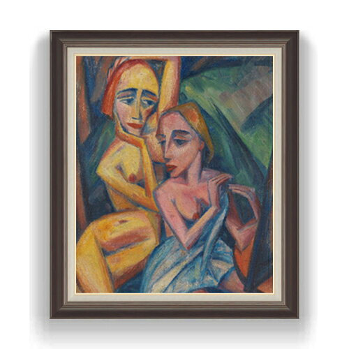 【油絵 直筆仕上げ】ヨハンセン ウーベルレドゥング F20 【額入り】 絵画 販売 20号 油彩 抽象画 863×734mm 複製画 送料無料 プレゼント ギフト 開店祝い 開業祝い 退職祝い 新築祝い リビング アートフレーム 壁掛け ラッピング