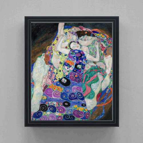 【油絵 直筆仕上げ】クリムト The Virgin F20 【油彩 キャンバス シンプルフレーム】絵画 販売 20号 抽象画 795×673mm 複製画 送料無料 プレゼント ギフト 開店祝い 開業祝い 退職祝い 新築祝い リビング 玄関 モダン 壁掛け