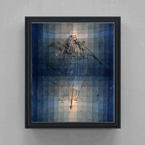 抽象畫 - 【油絵 直筆仕上げ】パウル・クレー 蛾の踊り F20 【油彩 キャンバス シンプルフレーム】絵画 販売 20号 抽象画 795×673mm 複製画 送料無料 プレゼント ギフト 開店祝い 開業祝い 退職祝い 新築祝い リビング 玄関 モダン 壁掛け