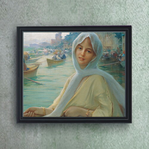 【油絵 直筆仕上げ】ファウストゾナロ Amusement at Gksu F20 【油彩 キャンバス シンプルフレーム】絵画 販売 20号 人物画 795×673mm 複製画 送料無料 プレゼント ギフト 開店祝い 開業祝い 退職祝い 新築祝い リビング 玄関 モダン 壁掛け