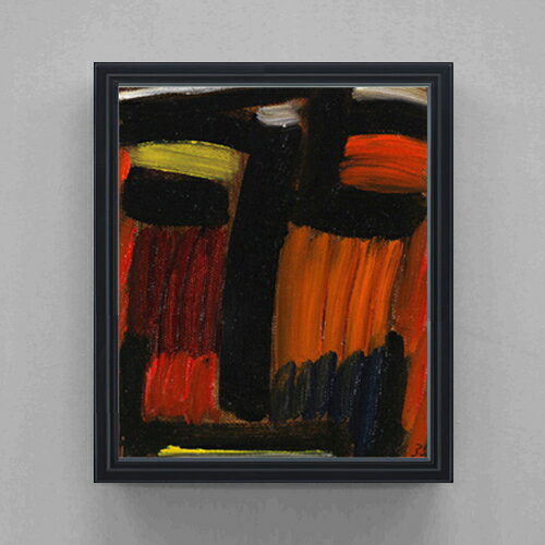 Rakuten - 【油絵 直筆仕上げ】ヤウレンスキー 瞑想 F20 【額入り シンプルフレーム】 絵画 販売 20号 油彩 抽象画 795×673mm 複製画 送料無料 ギフト 開店祝い 開業祝い 退職祝い 新築祝い リビング 玄関 モダン アートフレーム 壁掛け