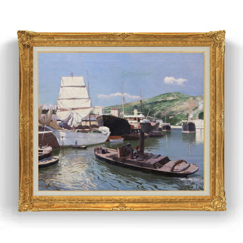 乐天商城 - 【油絵 直筆仕上げ】アバデス Port of Bilbao F20 【アップグレード額縁】絵画 販売 20号 抽象画 865×736mm 複製画 送料無料 プレゼント ギフト 開店祝い 開業祝い 退職祝い 新築祝い リビング 壁掛け