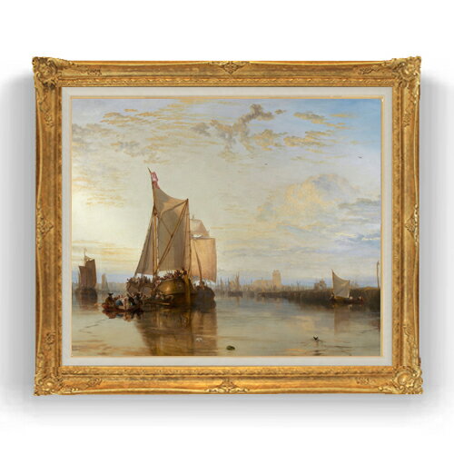 Rakuten - 【油絵 直筆仕上げ】ターナー Dort or Dordrecht F20 【アップグレード額縁】絵画 販売 20号 風景画 865×736mm 複製画 送料無料 プレゼント ギフト 開店祝い 開業祝い 退職祝い 新築祝い リビング 壁掛け
