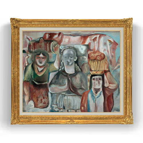 抽象画 - 【油絵 直筆仕上げ】ホジキンス Spanish Shrine F20 【アップグレード額縁】絵画 販売 20号 抽象画 865×736mm 複製画 送料無料 プレゼント ギフト 開店祝い 開業祝い 退職祝い 新築祝い リビング 壁掛け