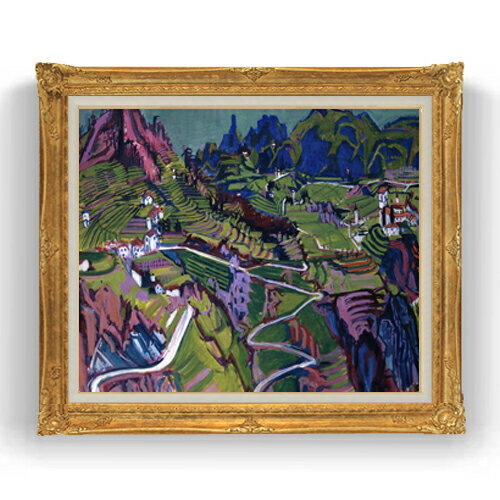 樂天商城 - 【油絵 直筆仕上げ】アルバート・ミュラー ティチーノの風景画 F20 【アップグレード額縁】 絵画 販売 20号 油彩 風景画 865×736mm 複製画 送料無料 プレゼント ギフト 開店祝い 開業祝い 退職祝い 新築祝い リビング アートフレーム 壁掛け