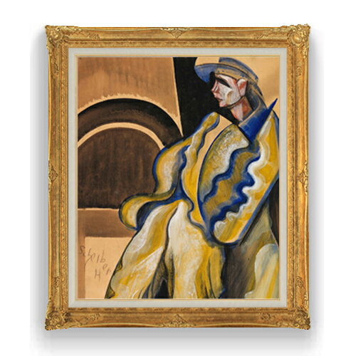 樂天商城 - 【油絵 直筆仕上げ】シャイバー デア・マン F20 【アップグレード額縁】 絵画 販売 20号 油彩 抽象画 865×736mm 複製画 送料無料 プレゼント ギフト 開店祝い 開業祝い 退職祝い 新築祝い リビング アートフレーム 壁掛け