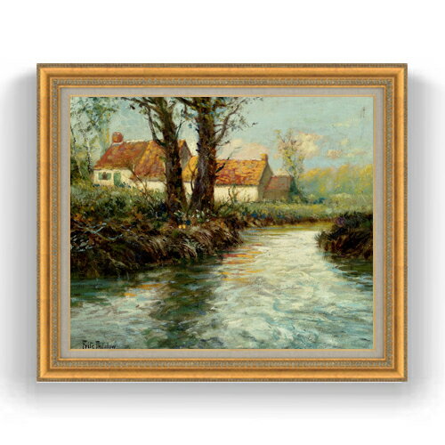 額縁外寸サイズ ---------------------------------------------- ゴールドC/シルバーC 883×754mm ブラウン 863×734mm ベーシックB 875×746mm クラシックゴールド/クラシックシルバー 865×736mm ---------------------------------------------- 絵自体（キャンバス）の大きさ　727×606mm 付属品：吊り紐、吊り金具（額側）、表面透明アクリル板 ※一部在庫商品は早期出荷可能の場合がございます。 お急ぎに際は別途Eメールにてお問い合わせください。 お問い合わせメールアドレス 　shopmaster@artrest.jp 留意事項 ・ラッピング包装希望の場合は次々画面注文備考欄に記載ください。 ・直筆仕上げ商品のため色彩が若干異なる場合がございますので 予めご了承くださいませ。 絵画 販売 インテリア 油絵 油彩 壁掛け 複製画 風景画 ゴッホ モネ ルノワール その他 静物画 肖像画 アート プレゼント 開業祝い 退職祝い 新築祝い 玄関 リビングアート 風水 縁起 フレーム 贈り物フリット・タヴロー 水際のハウス