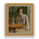 【油絵 直筆仕上げ】フリージキー Portrait of a Woman F20 【油彩 キャンバス 国内生産 インテリア】絵画 販売 20号 風景画 883×...
