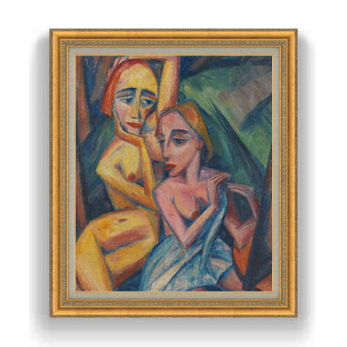 Rakuten - 【油絵 直筆仕上げ】ヨハンセン ウーベルレドゥング F20 【額入り】 絵画 販売 20号 油彩 抽象画 883×754mm 複製画 送料無料 プレゼント ギフト 開店祝い 開業祝い 退職祝い 新築祝い リビング 玄関 モダン アートフレーム 壁掛け