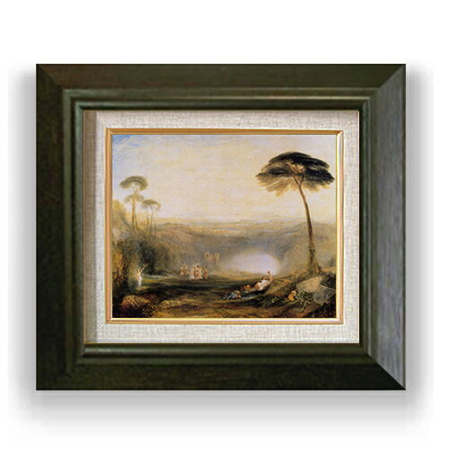 【油絵 直筆仕上げ】タ−ナー 金枝 F3 【額入り】 絵画 販売3号 油彩 風景画 420×368mm 複製画 送料無料 プレゼント ギフト 開店祝...