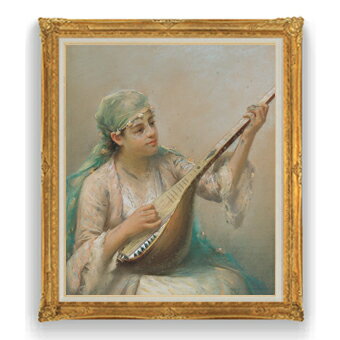 ������ ľɮ�ž夲�ۥե������ȥ��ʥ� Woman Playing a String Instrument F30������ ������ �������� ����ƥꥢ�۳��� ����...