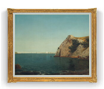 【油絵 直筆仕上げ】ケンセット ニューポートハーバーのビーコンロック F30サイズ 【油彩 国内生産 イ..