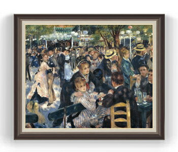 【油絵 直筆仕上げ】ルノワール ムーラン・ド・ラ・ギャレット F30サイズ 【油彩 国内生産 インテリア..