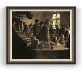 【油絵 直筆仕上げ】クロイヤー A the victualler's when there is no fishing F30サイズ 【油彩 国内..