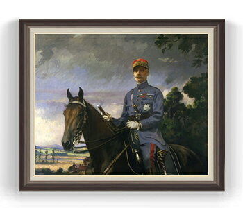 【油絵 直筆仕上げ】ターベル Marshal Ferdinand Foch F30サイズ 【油彩 国内生産 インテリア】絵画 販売 30号 大きな絵画サイズ 額入り 風景画 額縁 1070×887mm 複製画 送料無料