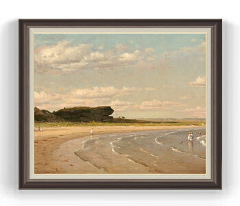 絵自体（キャンバス）の大きさ　910×727mm 【お届け日数】 ご注文日から　14-22日以内　に到着いたします。 ※一部在庫商品は早期出荷可能の場合がございます。 お急ぎに際は別途Eメールにてお問い合わせください。 お問い合わせメールアドレス 　shopmaster@artrest.jp 【留意事項】 ※注文個数によりお届け日が変わることがあります。 ※直筆仕上げ商品のため色彩が若干異なる場合がございますので 予めご了承くださいませ。 絵画 販売 インテリア 油絵 油彩 壁掛け 複製画 風景画 ゴッホ モネ ルノワール その他 静物画 肖像画 アート プレゼント 開業祝い 退職祝い 新築祝い 玄関 リビングアート 風水 縁起 フレーム 贈り物ウィットレッジ セカンドビーチ、ニューポート