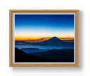 【油絵 直筆仕上げ】富士山 -麓の明かり- F30サイズ 額入り 【額入り】 油彩 風景画 オリジナルインテリア絵画 風水画 アート絵画 30号 大きな絵画サイ...