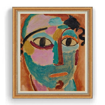 【油絵 直筆仕上げ】ヤウレンスキー ミスティッシャー・コップフ;ダス・スタウネン F30サイズ 【油彩 ..