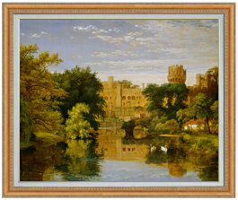 【油絵 直筆仕上げ】クロプジー イギリス、ワーウィック城 F30 【油彩 国内生産 インテリア】絵画 販売..