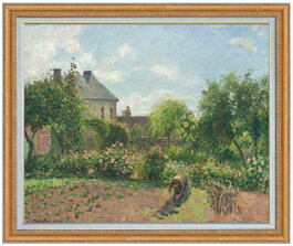 【油絵 直筆仕上げ】ピサロ エラニーの芸術家の庭 F30 【油彩 国内生産 インテリア】絵画 販売 30号 大..