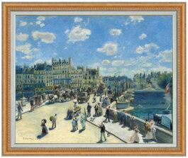 【油絵 直筆仕上げ】ルノワール ポンヌフ、パリ F30 【油彩 国内生産 インテリア】...