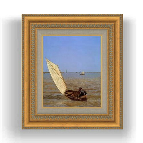 【油絵 直筆仕上げ】トマス・エイキンズ Starting Out after Rail F3サイズ 額入り 油絵直筆仕様げ 422×370mm 額縁ガラス板 ｜ 絵画 アート インテリア 壁掛け複製画