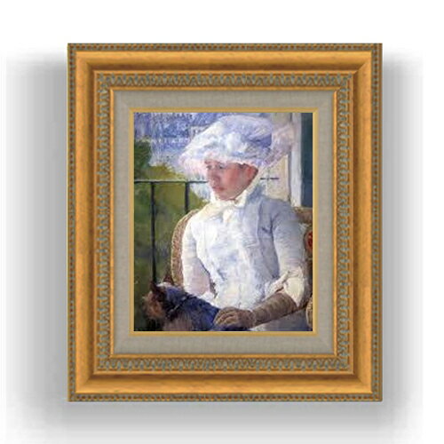 【油絵 直筆仕上げ】メアリー・カサット young girl at a window F3サイズ 額入り 油絵直筆仕様げ 422×..