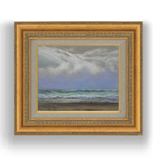 【油絵 直筆仕上げ】トライオン A Shift of Wind from East to Northwest F3サイズ 額入り 油絵直筆仕様げ 422×370mm 額縁ガラス板 ｜ 絵画 アート インテリア 壁掛け複製画