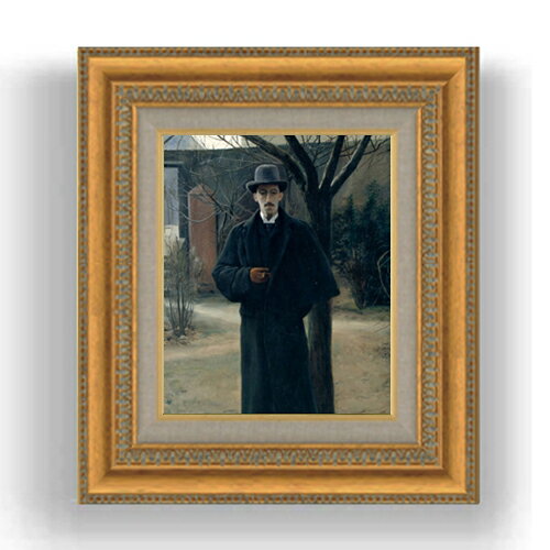 【油絵 直筆仕上げ】ルシニョール Portrait of Miquel Utrillo F3サイズ 額入り 油絵直筆仕様げ 422×37..