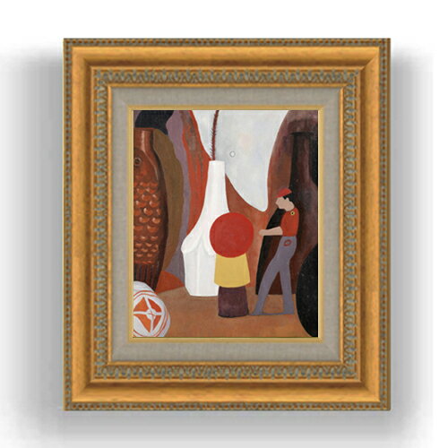 Painting - 【油絵 直筆仕上げ】トール 機械人間の静物画 F3サイズ 額入り 油絵直筆仕様げ 422×370mm 額縁ガラス板 ｜ 絵画 アート インテリア 壁掛け複製画